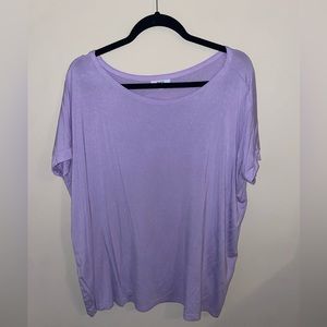 Purple Short Sleeve Piko Top